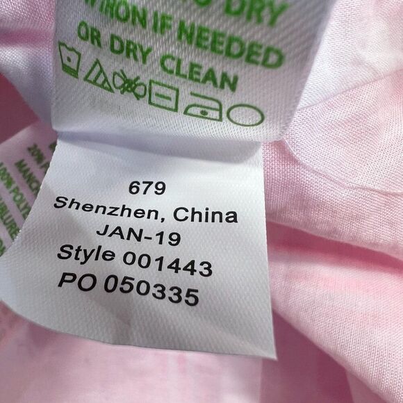 Lilly Pulitzer Maya Seersucker Ruffle Sleeve Eyelet Bodice Pink Striped Size 6 - Picture 8 of 9